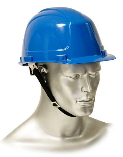 Каска защитная К5-1 с храповиком  (Буревестник) синяя