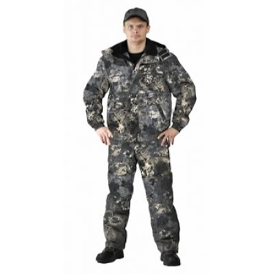 Костюм «ВИХРЬ» зимний мембранный непромокаемый дышащий кмф Серая цифра