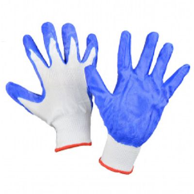 Перчатки нейлоновые антистатические с нитриловым покрытием (144 пар в уп.)