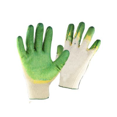 Перчатки х/б с двойным латексным покрытием 13 кл (по 10 пар)