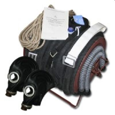 Противогаз шланговый ПШ-20Б - ЭРВ-2 шланг ПВХ - 2 линии (Барабан)