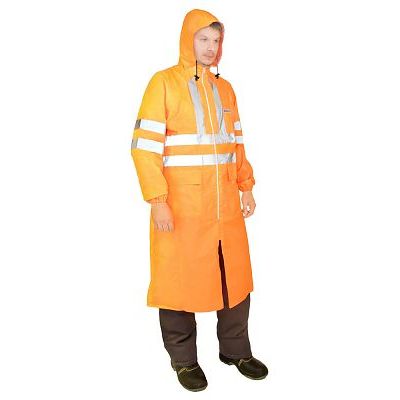 Плащ сигнальный нейлон с ПВХ с СОП