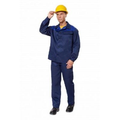 Костюм Дамаск т.синий/василёк КОС316