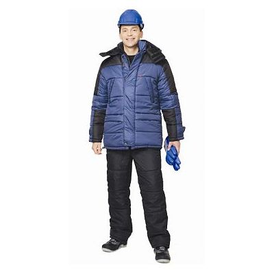 Костюм Европа зимний: куртка дл., брюки синий с черным