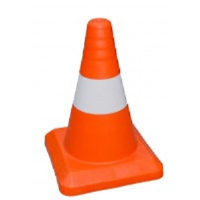 Конус сигнальный (320 мм) КС-1.2 с белой полосой