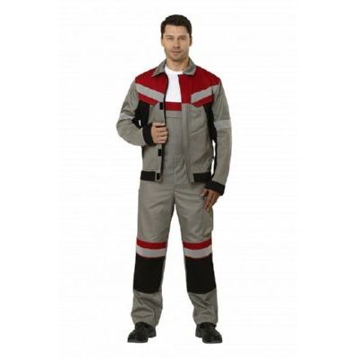 Костюм Памир 2 серый/черный/красный КОС600