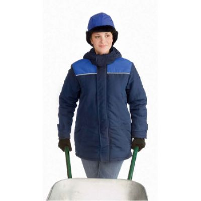 Куртка ЖЕНСКАЯ зимняя УРАЛ цвет: т-синий/василек