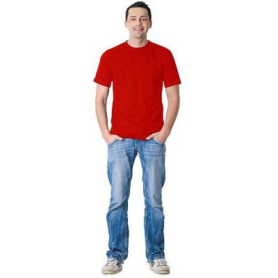 Футболка светло-красная плотность 160 г/кв.м., х/б-100 % Узбекистан