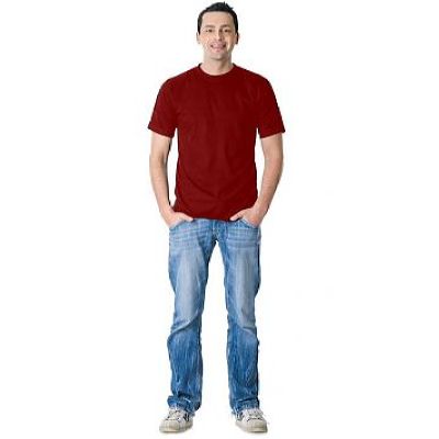 Футболка бордовая плотность 160 г/кв.м., х/б-100 %   Узбекистан