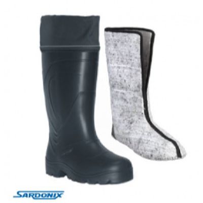 Сапоги ЭВА мужские зимние "Север" (SARDONIX) -45С,с  чулком и манжетой, цвет в ассорт. (в уп. 4 пар)