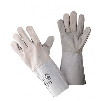 Краги спилковые пятипалые (60 пар в уп.)