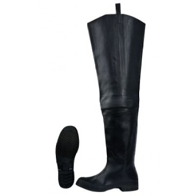 Сапоги резиновые рыбацкие черные