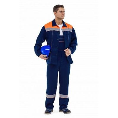 Костюм Рекорд т.синий/оранжевый КОС319