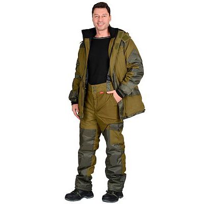 Костюм СИРИУС-ГОРКА зимний: куртка дл., брюки (тк.палатка) хаки