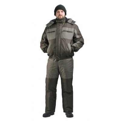 Костюм мужской Вихрь-Ямал зимний  хаки комбинированный Кошачий глаз