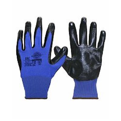 Перчатки РифНит (нейлон с черным нитрилом, рифл.покрытием,13-й класс вязки), р.S,М,L,XL, в уп.240п