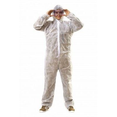 Комбинезон одноразовый (спанбонд) белый КОМ450