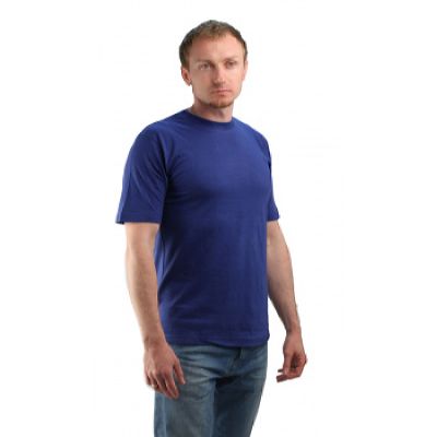 Футболка васильковая