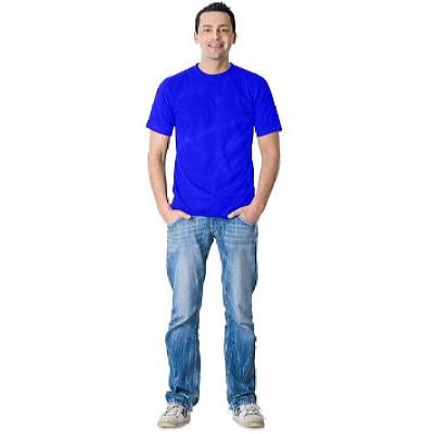 Футболка васильковая плотность 160 г/кв.м., х/б-100 %   Узбекистан