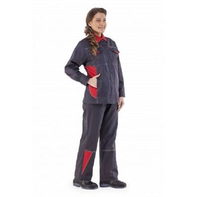 Костюм Страйк серый/красный (женский) КОС605