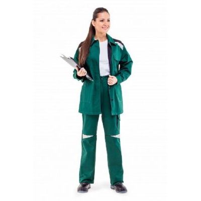 Костюм Алатау зеленый/черный (женский) КОС333