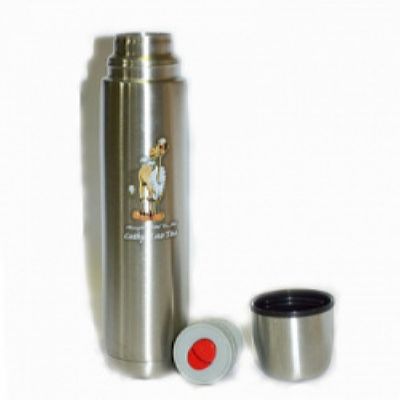 Термос LUO TUO с узким горлом,  вакуумный.  стальной, с двойной кнопкой, 0,75л (упак. 12 шт.)