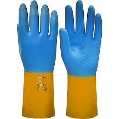 Перчатки НЕОЛАТ р.  S,M,L,XL, в уп.120 пар (латекс и неопрен, хлопк.слой, толщ.0,70мм,дл.320мм.)