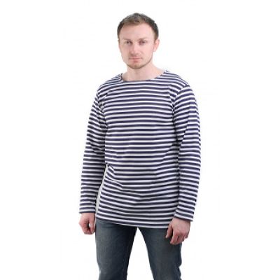 Тельняшка с начесом, синяя