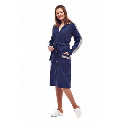 Халат Жасмин т.синий/серый (женский) ХАЛ509